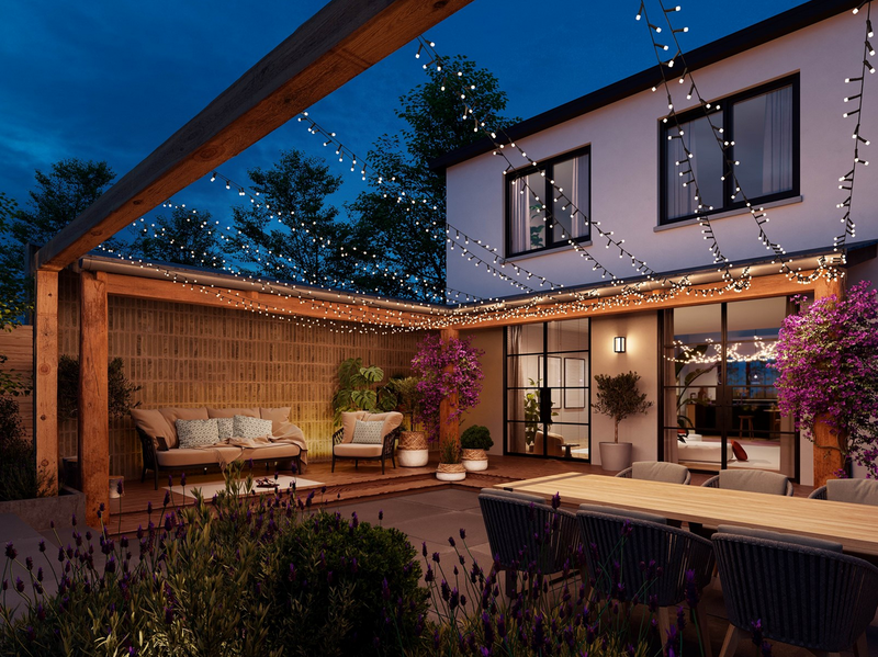 Philips Hue Festavia Outdoor String Lights (250 LEDs) — White & Color Ambiance