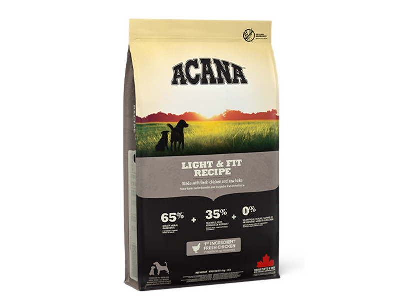 Acana Light & Fit Recipe Dry Dog Food 11.4kg