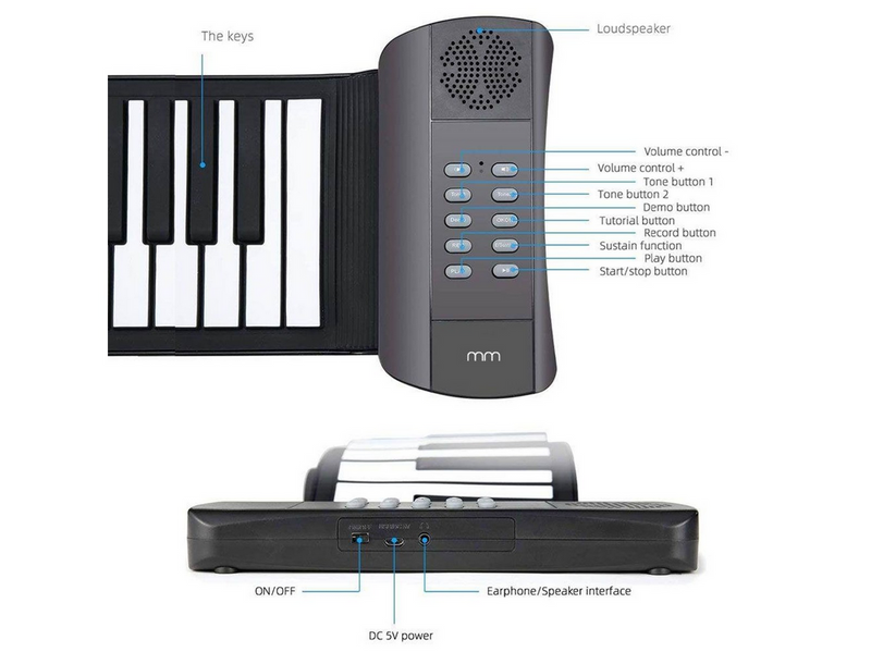 Mikamax Roll Up Keyboard