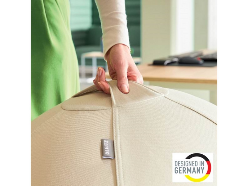 Leitz Ergo Active Sitzball mit Anti-Wegroll-Design, 75cm Grau