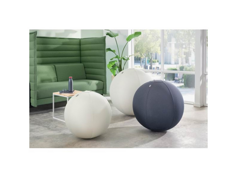 Leitz Ergo Active Sitzball mit Anti-Wegroll-Design, 75cm Grau