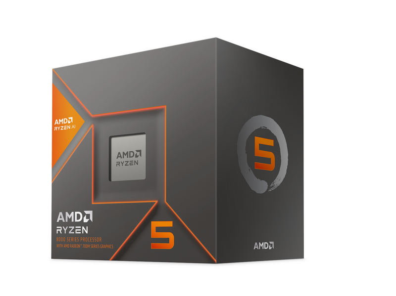 AMD Ryzen 5 8600G Wraith Stealth CPU - 6 Kerne - 4.35 GHz - AMD AM5 - AMD Boxed