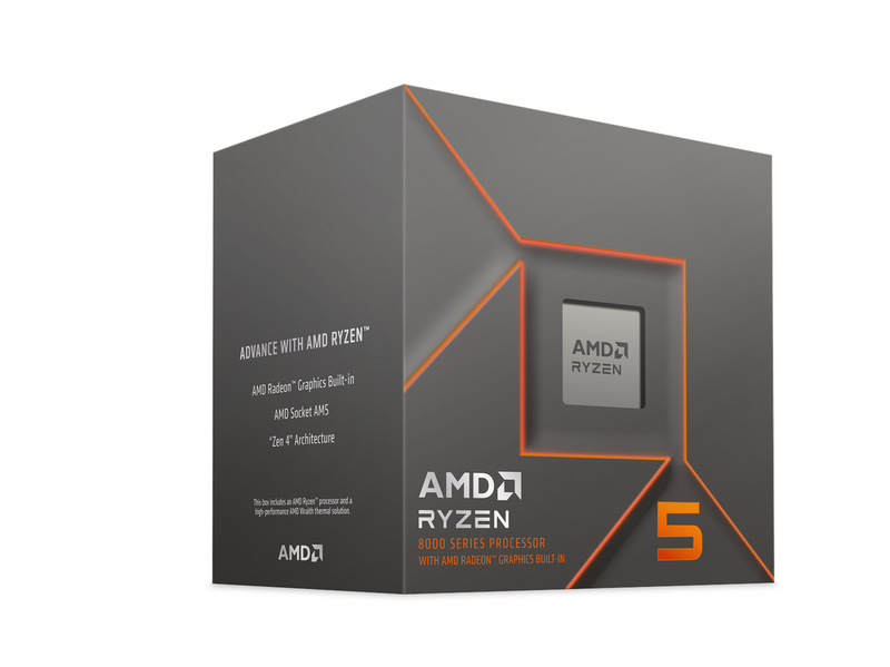 AMD Ryzen 5 8500G Wraith Stealth CPU - 6 Kerne - 3.7 GHz - AMD AM5 - AMD Boxed
