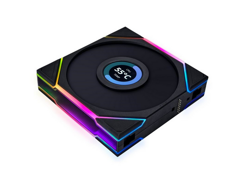 Lian Li UNI FAN TL LCD 120 (3-pack) - Gehäuselüfter - 120mm - Schwarz mit RGB
