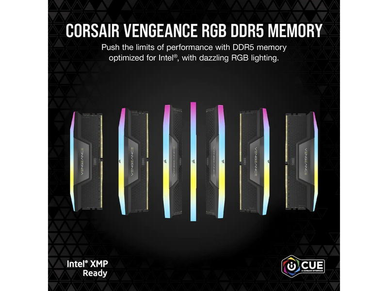 Corsair Vengeance RGB DDR5-6000 - 32GB - CL38 - Dual Channel (2 pcs) - Intel