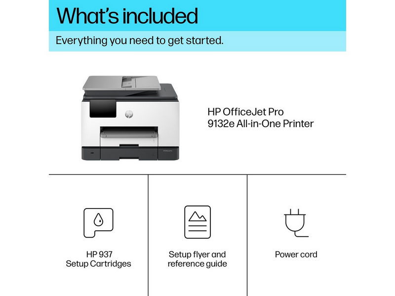 HP Officejet Pro 9132e - Color Inkjet - 25 ppm - 4800 x 1200 dpi Multifunktion
