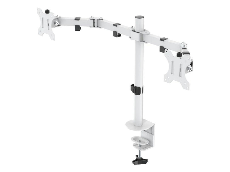 Deltaco Dual Monitor Desk Mount for 13"-32" screens - Weiß