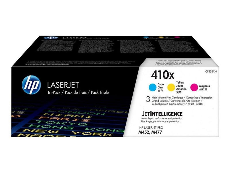 HP 410X / CF252XM Hich Yield Capacity 3-Pack (Cyan Magenta Yellow)