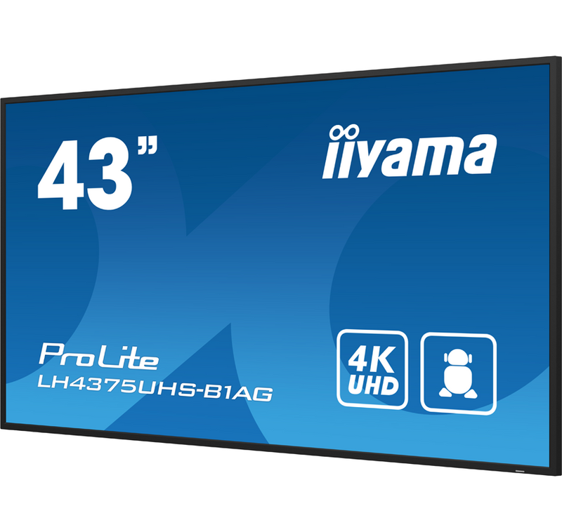 iiyama ProLite LH4375UHS-B1AG - 43 inch - 500 cd/m² - 4K - Ultra HD - 3840x2160