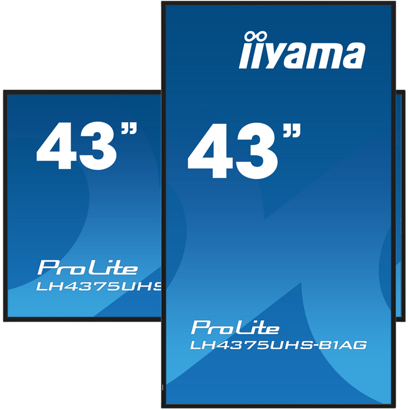 iiyama ProLite LH4375UHS-B1AG - 43 inch - 500 cd/m² - 4K - Ultra HD - 3840x2160