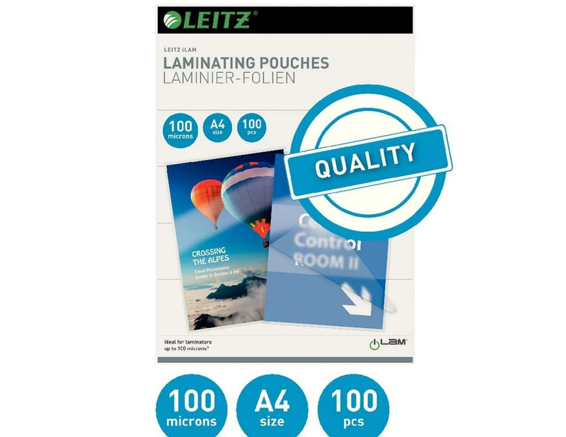 Leitz Heißlaminierfolien A4, 100 mic