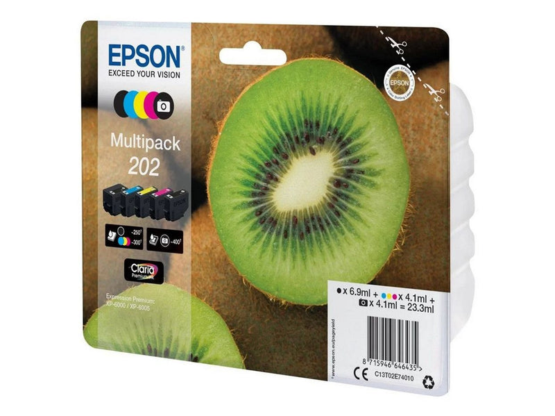 Epson 202 Multipack (Black Yellow Cyan Magenta Photo Black) Ink