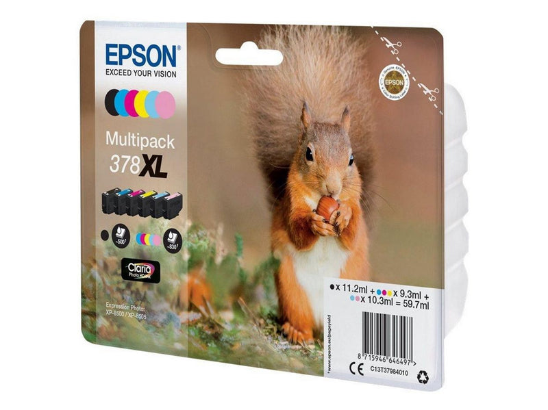 Epson 378XL Multipack - 6-pack Black - Black/Yellow/Cyan/Magenta/Light