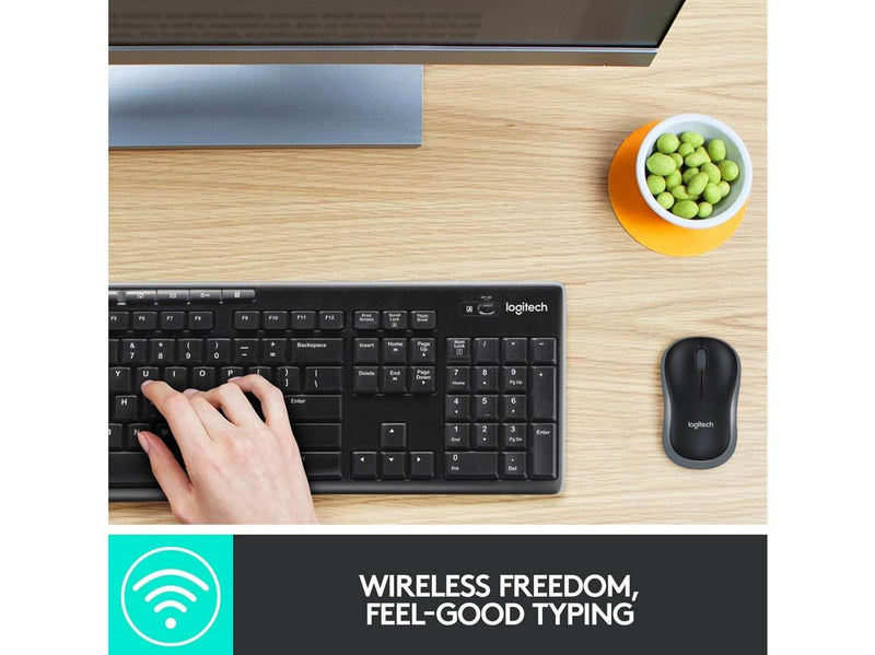 Logitech MK270 Wireless Keyboard and Mouse Combo - US International (Polski) -