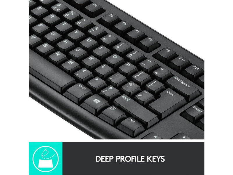 Logitech MK270 Wireless Keyboard and Mouse Combo - US International (Polski) -