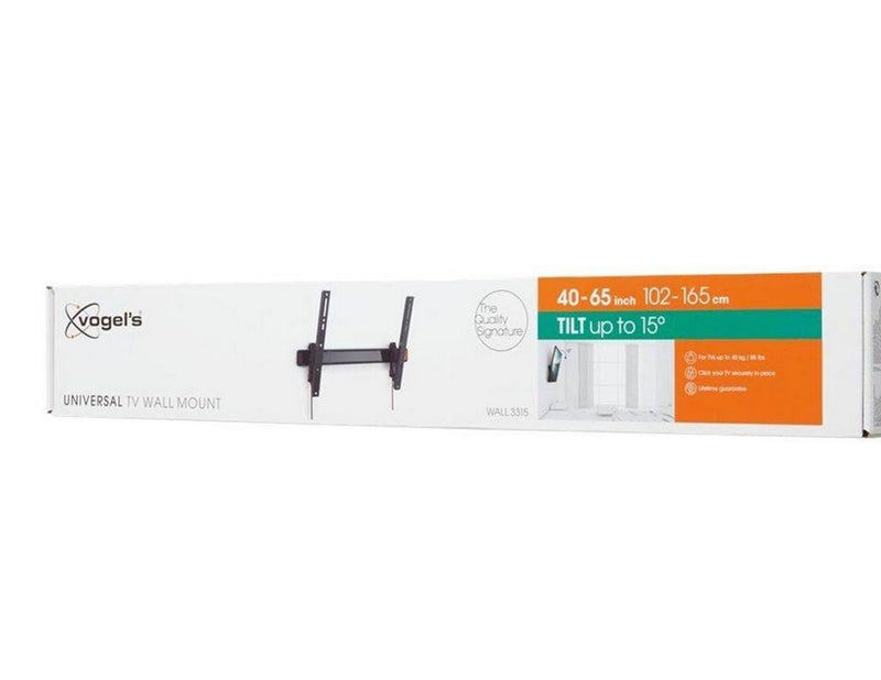 Vogel's WALL 3315 neigbare TV-Wandhalterung für 40–65″ - 15° Neigung & einfache