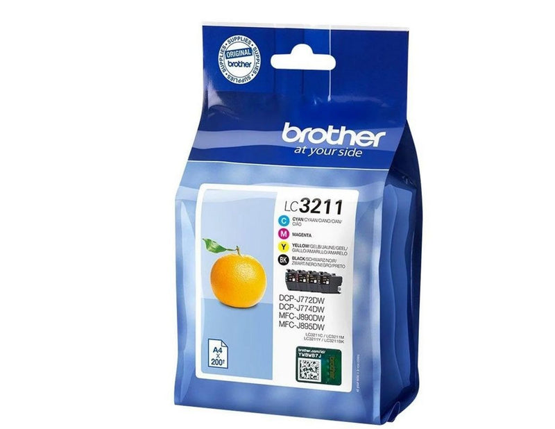 Brother LC3211VAL / LC 3211 Value Pack 4-Pack