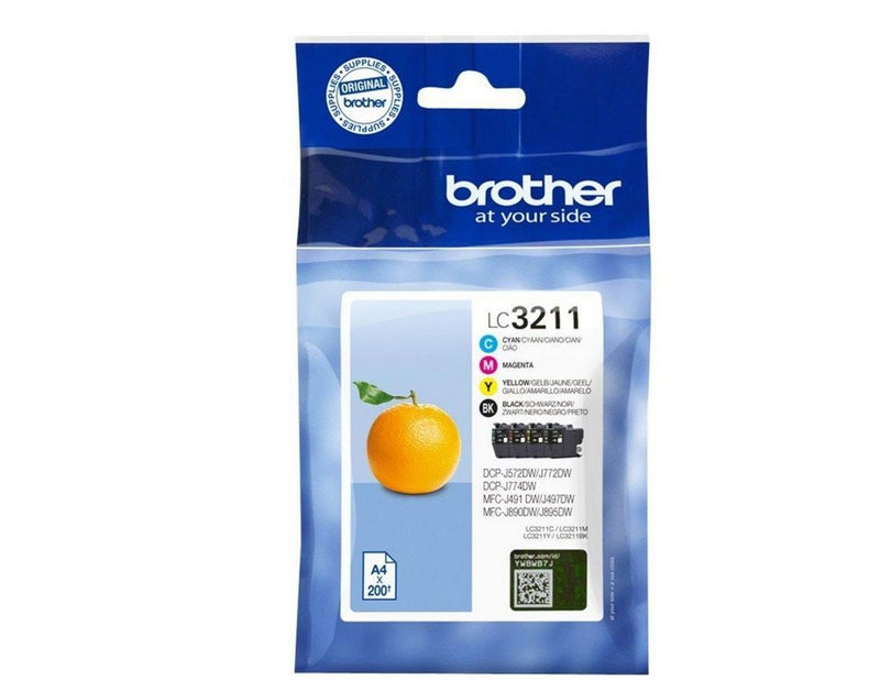 Brother LC3211VAL / LC 3211 Value Pack 4-Pack