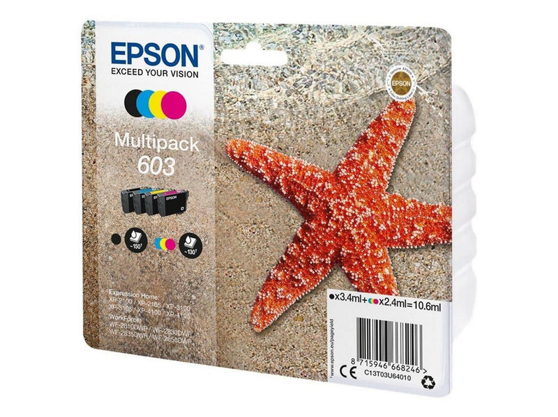 Epson 603 Multipack - 4-pack - black yellow cyan magenta - original - ink