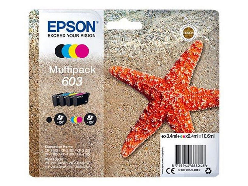 Epson 603 Multipack - 4-pack - black yellow cyan magenta - original - ink