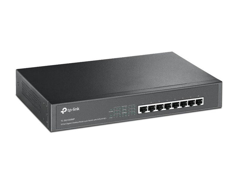 TP-Link TL-SG1008MP 8-Port Gigabit Desktop/Rackmount Switch with 8-Port PoE+