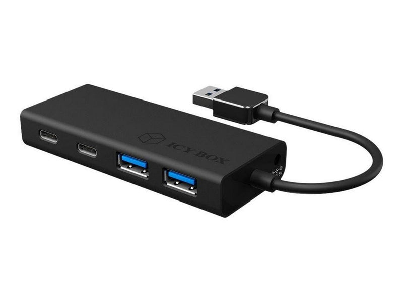 ICY BOX IB-HUB1426-U3 USB-Hubs - 4 - Schwarz