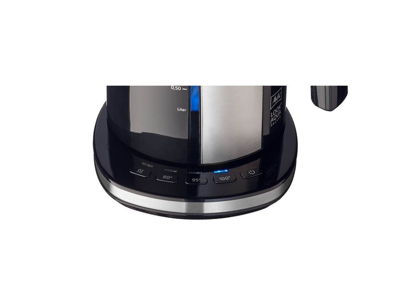 Melitta Wasserkocher Look Aqua 2.0 Deluxe Black - Schwarz - 2200 W