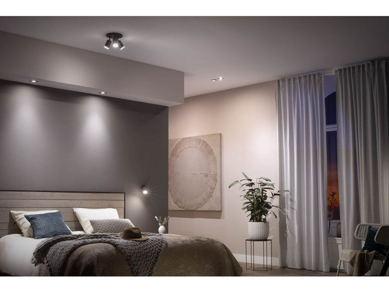 Philips Hue Fugato 3-er Spots 5.7W - schwarz