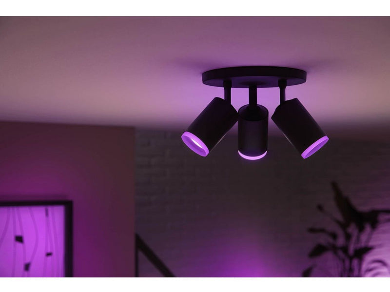 Philips Hue Fugato 3-er Spots 5.7W - schwarz
