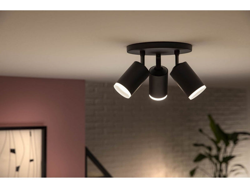 Philips Hue Fugato 3-er Spots 5.7W - schwarz