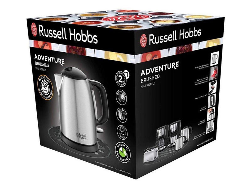 Russell Hobbs Wasserkocher Adventure 24991-70 - Matt Schwarz/ gebürstetes