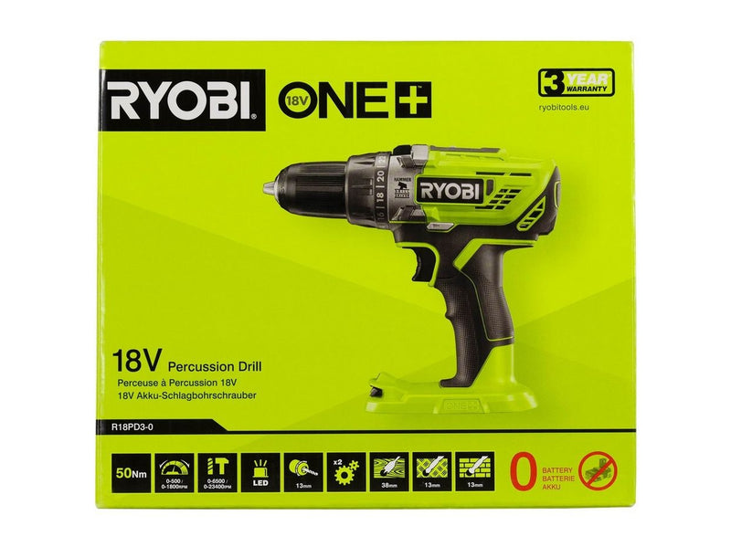 Ryobi One+ R18PD3-0 Percussion Drill (SOLO)