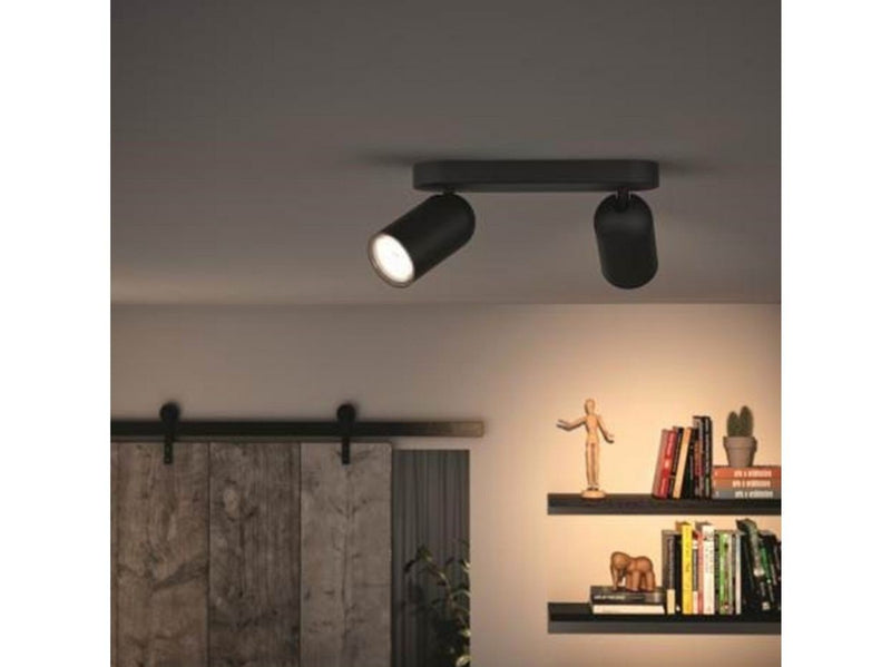 Philips PONGEE bar/tube black 2xNW