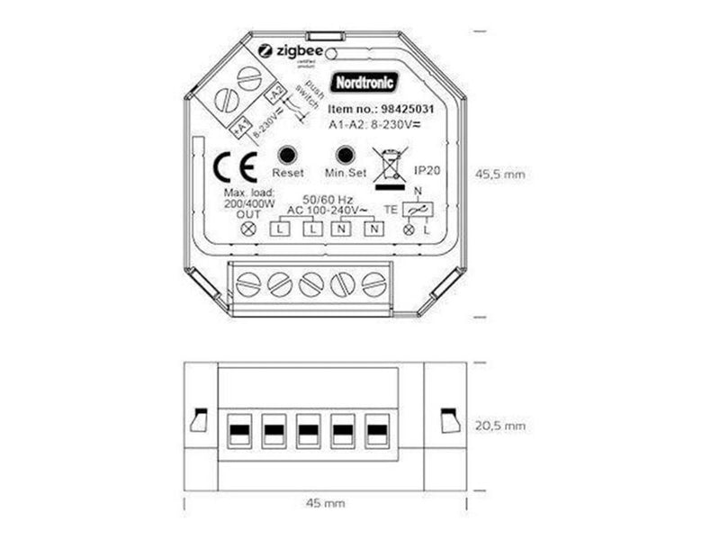 Nordtronic Box dimmer zigbee