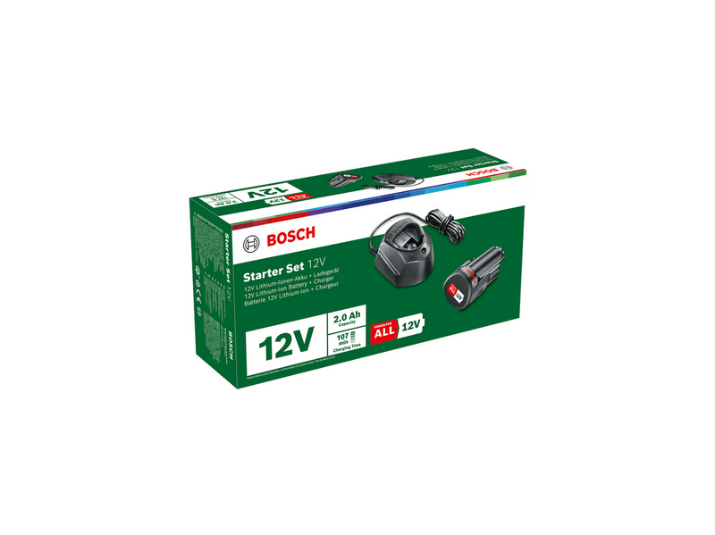 Bosch Grøn 12V Batterisæt 1x1.5AH m/lader