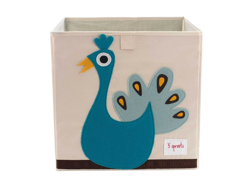3 Sprouts Opbevaringskasse Peacock
