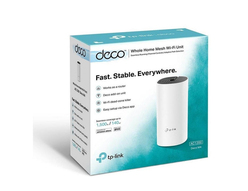 TP-Link Deco M4 (1-pack) AC1200 Whole Home Mesh Wi-Fi System - Mesh router