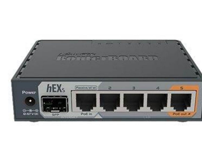 MikroTik hEX S RB760iGS 5x Gigabit Ethernet SFP Dual Core 880MHz CPU 256MB RAM