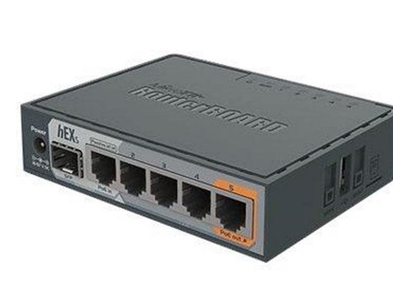 MikroTik hEX S RB760iGS 5x Gigabit Ethernet SFP Dual Core 880MHz CPU 256MB RAM