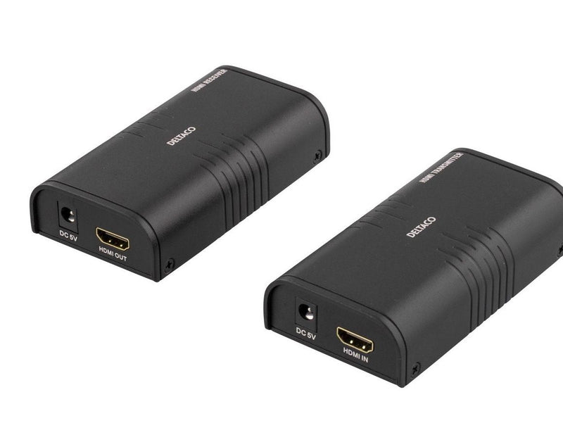 Deltaco Ethernet HDMI-forlænger op til 120m