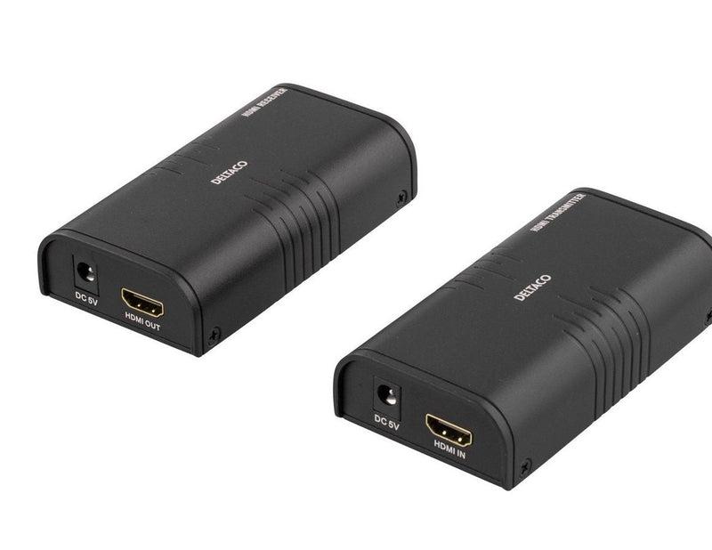 Deltaco Ethernet HDMI-forlænger op til 120m