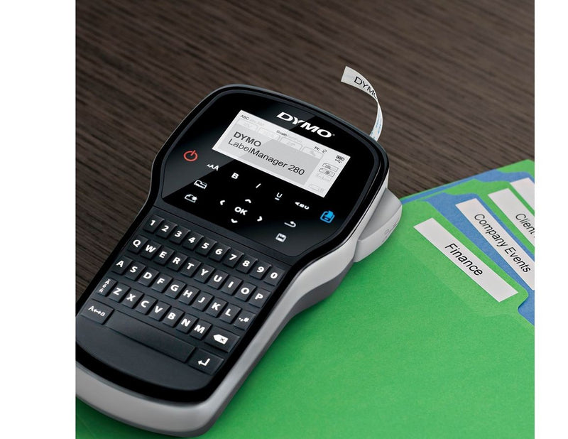 DYMO LabelManager 280 Etikettendrucker mit 2 Rollen D1 Etiketten & Tragetasche