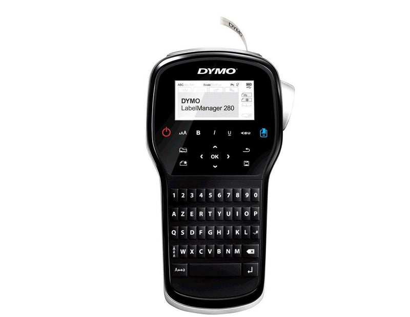 DYMO LabelManager 280 Etikettendrucker mit 2 Rollen D1 Etiketten & Tragetasche