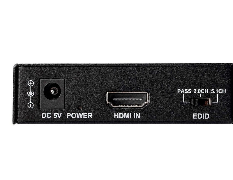 StarTech.com 4K HDMI Audio Extractor 4K 60Hz - HDR - Toslink Optical Audio -