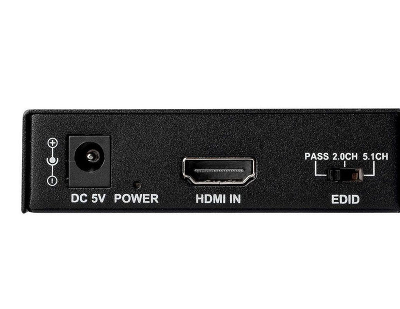 StarTech.com 4K HDMI Audio Extractor 4K 60Hz - HDR - Toslink Optical Audio -