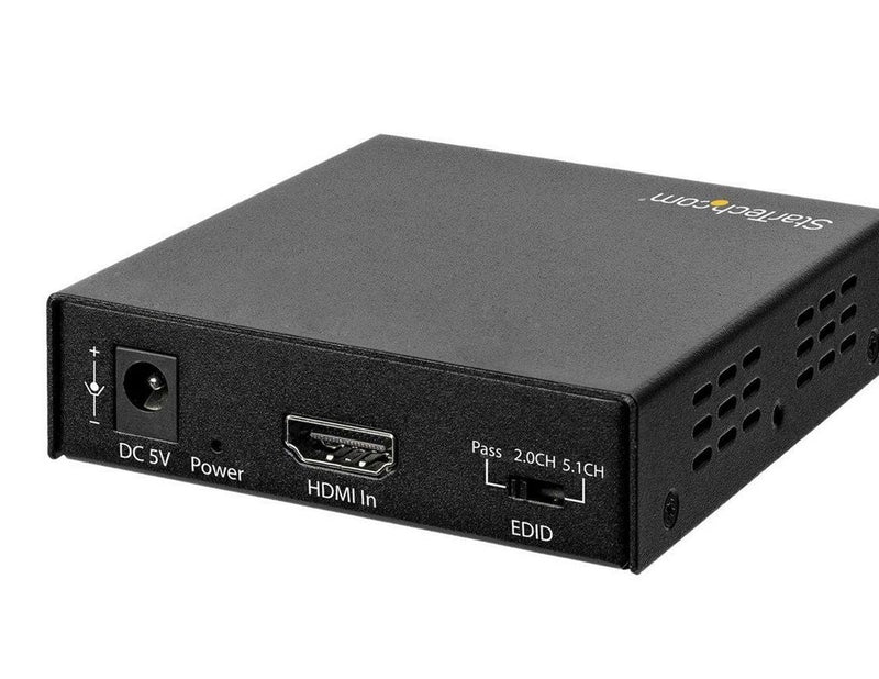 StarTech.com 4K HDMI Audio Extractor 4K 60Hz - HDR - Toslink Optical Audio -