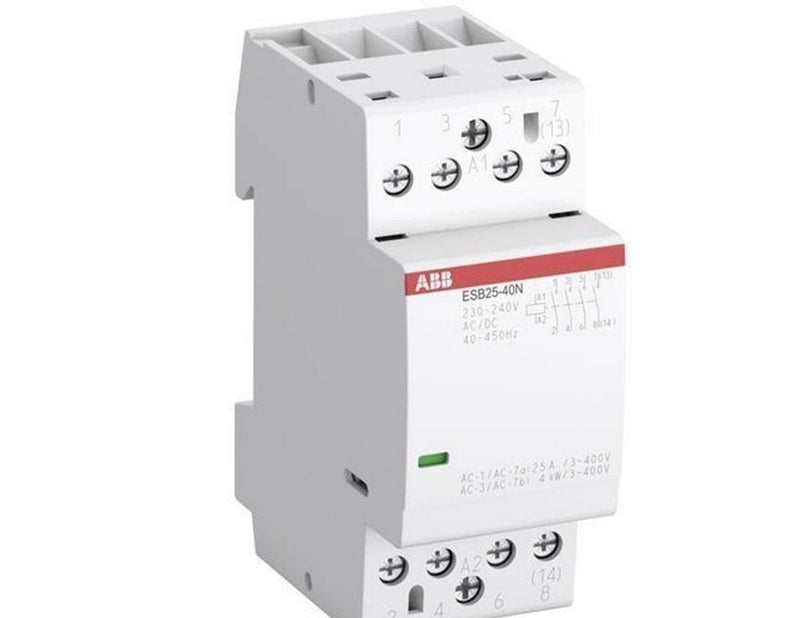 ABB Esb25-40n-06 installation contactor 4no/0nc 230-240 v ac/dc