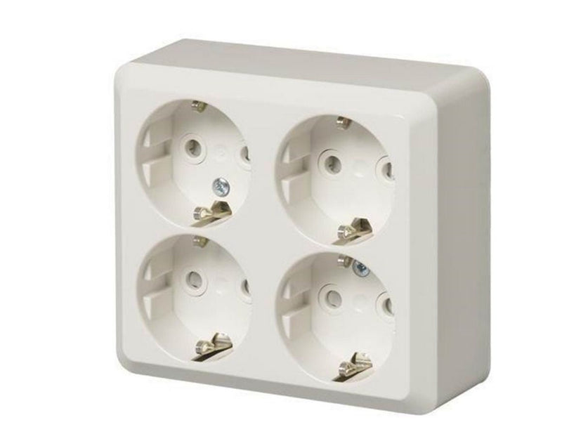 ABB Socket outlet schuko 4-g screwless term