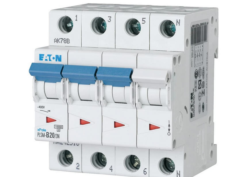 Eaton Pls6-c20/3n-mw - miniature circuit breaker mcb