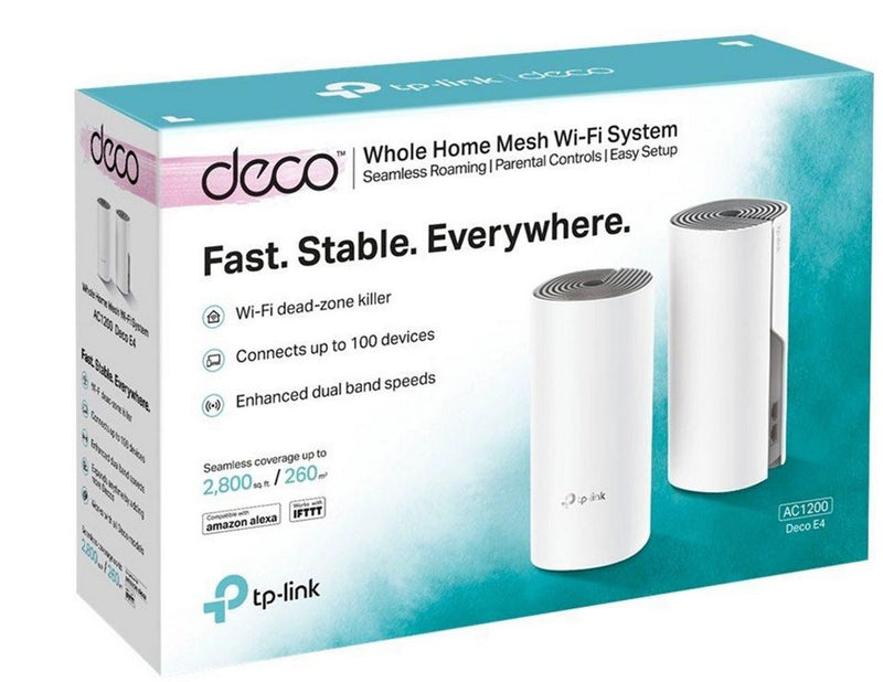 TP-Link Deco E4 (2-Pack) AC1200 Whole Home Mesh Wi-Fi System - Mesh router
